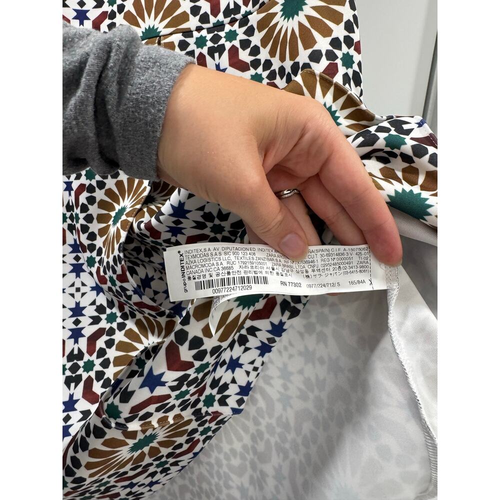 Zara Geometric Print Mini Dress - Picture 5 of 6